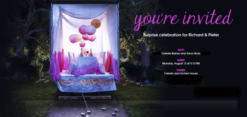 Invitation to surprise party